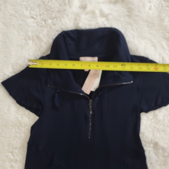 PHILOSOPHY Navy Short Sleeve Dress with Pockets - Picture 12 of 15